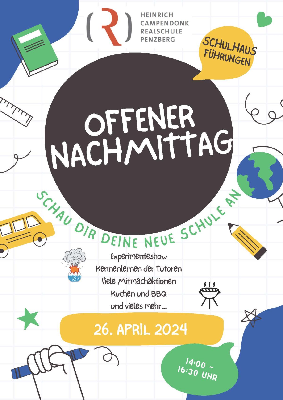 offener Nachmittag am 26.04.2024 14.00 Uhr – 16.30 Uhr